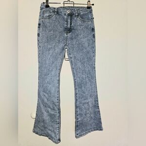 SHEIN Blue Flared Jeans Youth Sz 11-12y Can typically fit size 0/1 Juniors